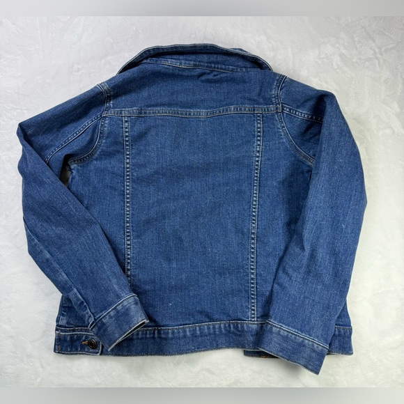 Lands' End Girls Classic Blue Denim Jean Jacket - size Large 10/12‎ - School - Picture 3 of 3